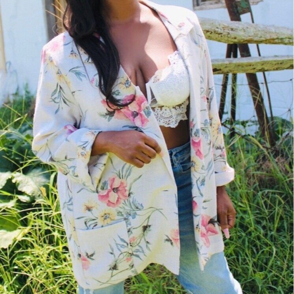 Vintage 1980’s Floral Blazer